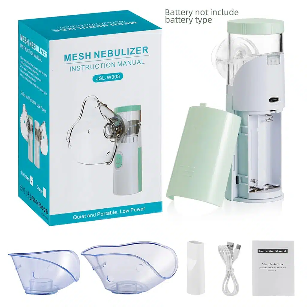 ব্যাটারি সহ Mesh Portable Nebulizer for Baby and Adult JSL-303 with battary